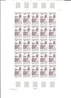 ANDORRA Francesa-329 Robert Koch  Pliego De 25 Sellos Nuevos  Según Foto - Unused Stamps