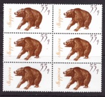 Albania 1965 Animals Bear Mi#1016 Piece Of 6, Mint Never Hinged - Albania