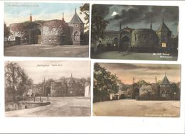 FOUR POSTCARDS OF NOTTINGHAM CASTLE NOTTINGHAMSHIRE - Nottingham