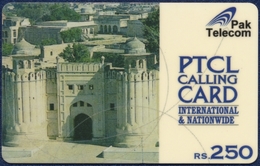 PAKISTAN PAK TELECOM 250 RUPEES RS. RECHARGE PRE-PAID PHONECARD TELEPHONE CARD TELECARTE LAHORE FORT - ALAMGIRI GATE - Pakistan