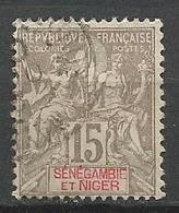 SENEGANBIE ET NIGER N° 6 OBL TB - Usati