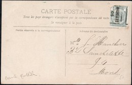 Carte Illustrée  Affranchie Avec Un Préoblitéré Envoyée De Bruxelles Vers Mons En 1906 - Rollo De Sellos 1900-09