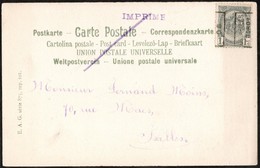 Carte Illustrée  Affranchie Avec Un Préoblitéré Envoyée De Bruxelles (Nord) Vers Ixelles En 1906 - Rollo De Sellos 1900-09
