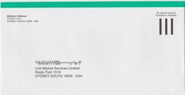Australia 2019 Link Market Services Unused Postage Paid Envelope - Cartas & Documentos