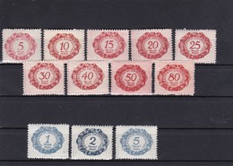 Liechtenstein, Porto Nr. 1/12** (T 11202) - Postage Due