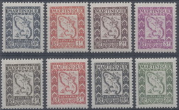 France, Martinique : Taxe N° 29 à 36 X Neuf Avec Trace De Charnière Année 1947 - Postage Due