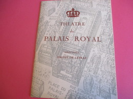 Programme De Théâtre/ Palais Royal / Simone De Letraz/Un DIMANCHE à NEW-YORK/Krasna/MJ NAT/JC BRIALY/1963   PROG216 - Programma's