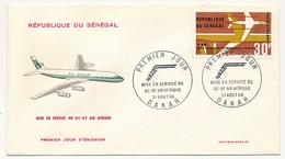 SENEGAL => Enveloppe FDC - Mise En Service Du DC 8F Air Afrique - 31 Aout 1966 - Dakar - Sénégal (1960-...)