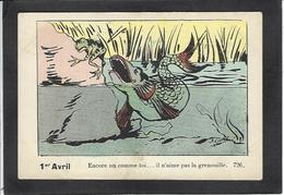 CPA Poisson D'avril Premier Avril Non Circulé Grenouille Frog - 1° Aprile (pesce Di Aprile)