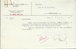 BROUWERIJ VAN ALKEN  - ALKEN - 1900 – 1949