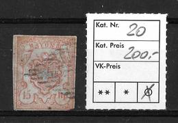 1843-1852 Kantonalmarken Und Bundesmarken → Rayon III   ►SBK-20◄ - 1843-1852 Kantonalmarken Und Bundesmarken