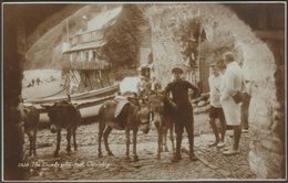 The Donkey Stand, Clovelly, Devon, C.1920s - Sweetman RP Postcard - Clovelly