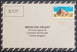 1985, EGYPT, Medicine Digest, Carte Response, Heliopolis - London - Cartas & Documentos