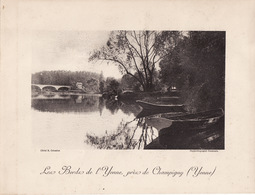 Photolithographie Les Bords De L'Yonne, Près De CHAMPIGNY (Photo Litho, Cliché Colombet) (A209) - Champigny