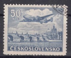 Czechoslovakia 1946 Airmail Mi#500 Used - Usati
