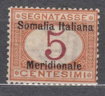 Italy Colonies Somalia 1906 Segnatasse Sassone#1 Mint Hinged - Somalië