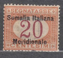 Italy Colonies Somalia 1906 Segnatasse Sassone#3 Mint Hinged - Somalie