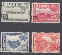 Iceland 1949 UPU Mi#259-262 MNG - Neufs