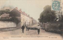 Poix De La Somme - La Rue Porte Boiteux Et L’église Sur Le Rocher  - Scan Recto- Verso - Poix-de-Picardie