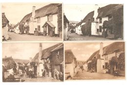 4 FOUR POSTCARDS OF THE SHIP INN PUB PORLOCK SOMERSET PUBLIC HOUSE - Altri & Non Classificati