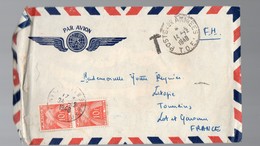 Enveloppe (taxée !)  De La Poste Aux Armées T.O.E (théatre Des Opérations Extérieures, Indochine) 1948 (PPP18041) - Guerra D'Indocina/Vietnam