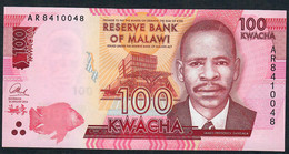 MALAWI P65a 100 Kwacha 1.1.2014 #AR Signature 12  FIRST DATE FIRST PREFIX !  UNC. - Malawi