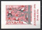 Carnet De Vignettes De Noël Du Danemark De 1991 - Abarten Und Kuriositäten