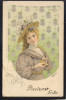 NUDE WOMAN FEMME FRAU LADY ART SIGNED MAILICK OLD POSTCARD #198 - Mailick, Alfred