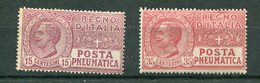 Regno D'Italia -  Posta Pneumatica 1927-28 - N. 12 - 13  ** MNH - Pneumatic Mail