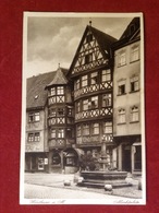 AK Wertheim Marktplatz Brunnen Conditorei 1938 - Wertheim