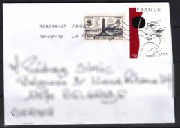 France Modern Cover Travelled To Serbia - Documents Of Postal Services