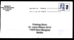 France Modern Cover Travelled To Serbia - Documents De La Poste