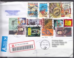 Belguim Modern Cover Travelled To Serbia - Briefe U. Dokumente