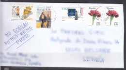 Spain Modern Cover Travelled To Serbia - Storia Postale