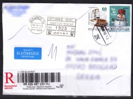 Hungary Modern Cover Travelled To Serbia - Cartas & Documentos