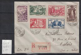 Guyane - French Guiana - Yvert 143-148 Sur Lettre - Scott#162-167 On Cover - Cartas & Documentos