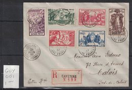 Guyane - French Guiana - Yvert 143-148 Sur Lettre - Scott#162-167 On Cover - Lettres & Documents