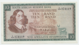 South Africa 10 Rand 1975 AUNC Pick 113c  113 C - Sudafrica