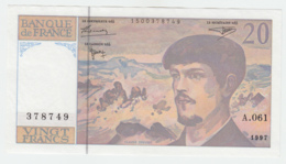 FRANCE 20 Francs 1997 VF++ Pick 151a - 20 F 1980-1997 ''Debussy''