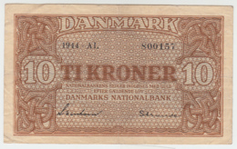 Denmark 10 Kroner 1944 AVF Pick 36a  36 A - Dinamarca