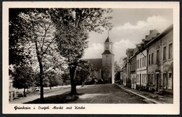 C4557 - Grünhain - Markt Mit Kirche - R. Kallmer - Gruenhain