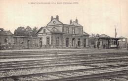 CPA --LIART - ARDENNES - LA GARE (OCTOBRE 1919) - Other Municipalities