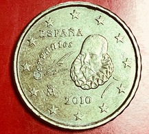 SPAGNA - 2010 - Moneta - Ritratto Di Miguel De Cervantes - Euro - 0.10 - Malta