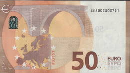 50 EURO ITALIA  SE  S002  Ch. "00"  - DRAGHI   UNC - 50 Euro
