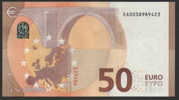 50 EURO FRANCE  EA E001 "03" - DRAGHI   UNC - 50 Euro