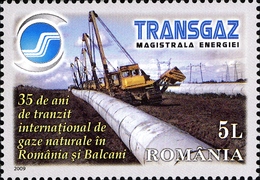 Roumanie Romania 5394 Transgaz , Gazoduc - Gas