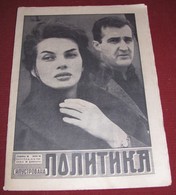 Ewa Krzyzewska ILUSTROVANA POLITIKA Yugoslavian February 1960 RARE - Magazines