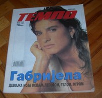 Gabriela Sabatini TEMPO Yugoslavian January 1995 VERY RARE - Magazines