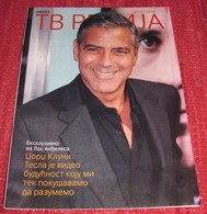 George Clooney TV REVIJA Serbian July 2015 VERY RARE - Magazines