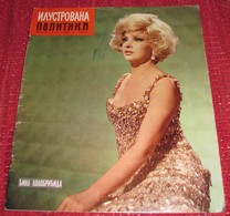 Gina Lollobrigida ILUSTROVANA POLITIKA Yugoslavian March 1970 VERY RARE - Magazines